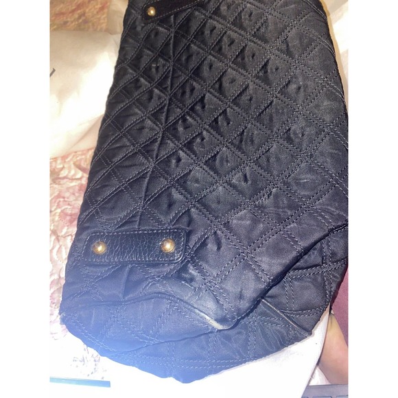 Marc Jacobs black Nylon With Leather Trim‎ quilted Stam Satchel Shoulder Bag - Picture 6 of 10